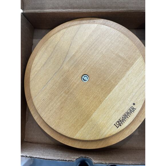 Longaberger WoodCraft Lid Medium Fruit or 7" Measuring Basket NEW CLASSIC STAIN - Picture 2 of 3